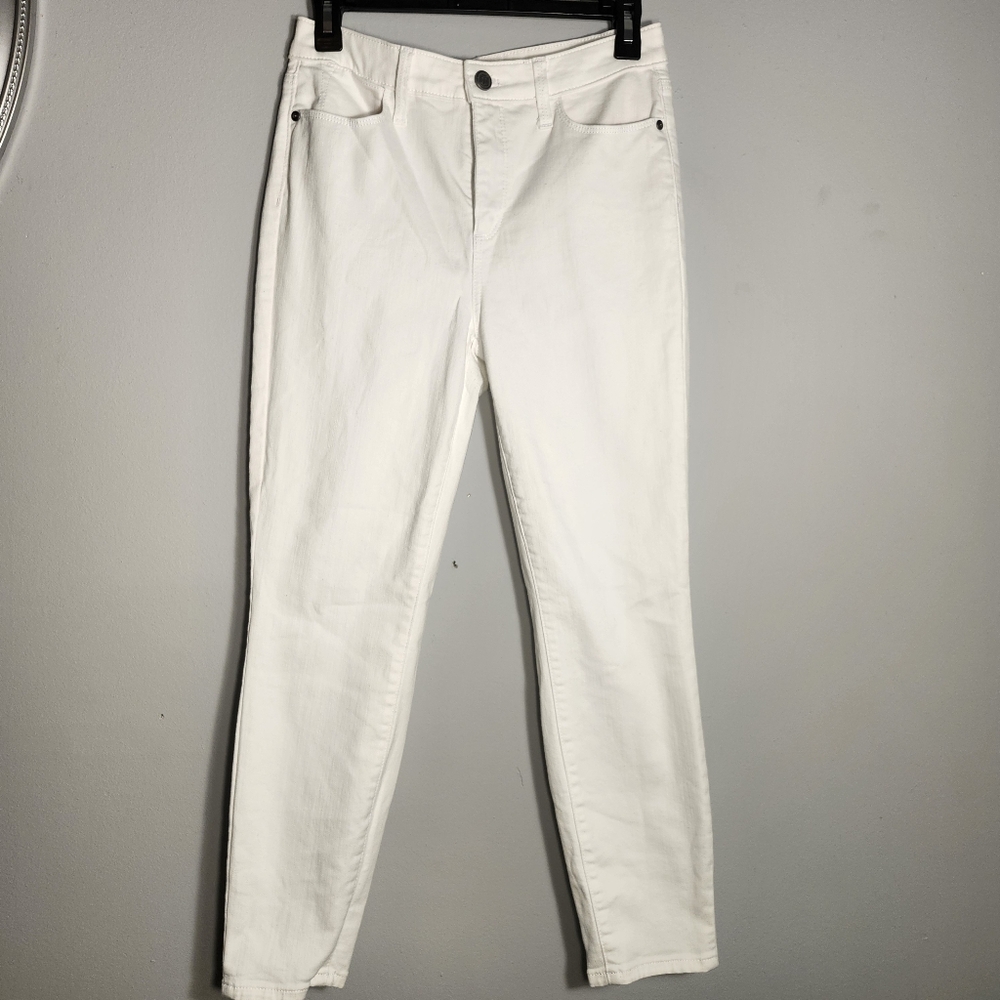Talbots Cream High-Waist Jegging Crop